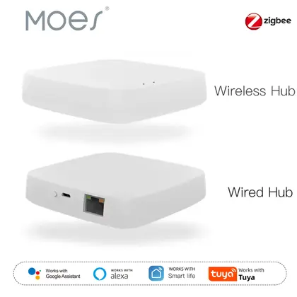Moes Tuya ZigBee 3.0 Smart Gateway Hub Smart Home Bridge Smart Life APP Wir