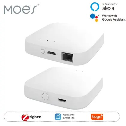 MOES Tuya ZigBee3.0 Smart Hub, Wireless/Wired Gateway Bridge SmartLife App