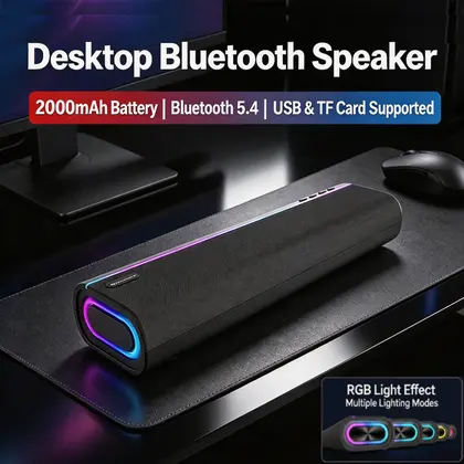 Monster YS02 Gaming Bluetooth 5.4 Speakers for PC Desktop Soundbar with Dee