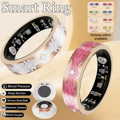 New Diamond Fashion Various Colors Available Women Smart Ring With Box Wate
