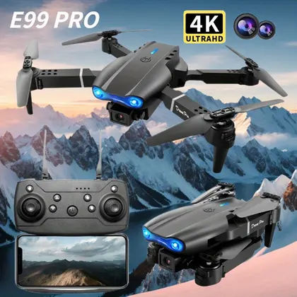 New E99 Pro HD 4K Drone Dual Camera High Hold Mode Foldable Mini WIFI Aeria