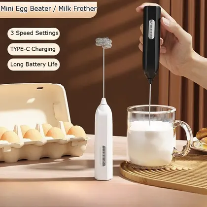 New Handheld Electric Milk Frother Automatic Foam Maker Coffee Egg Beater