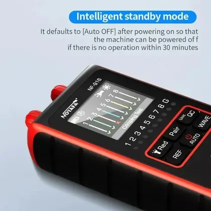 Medidor de potencia óptica de fibra NF-916 VFL REF FC SC ST Localizador visual de fallas LCD