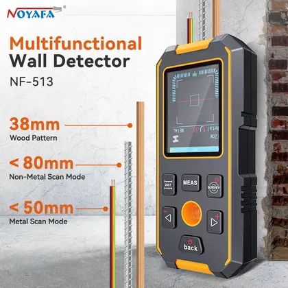NOYAFA NF-513 Wall Scanner Metal Detector Stud Finder Wood Studs LCD Display Wal