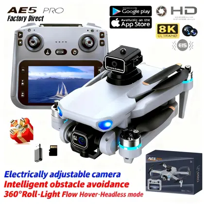 Original AE5Pro Mini HD Camera Remote Control with Intelligent Screen Obsta
