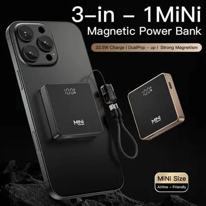 Original Portable MINI Magnetic Wireless Powerbank 10000mAh Power Banks for