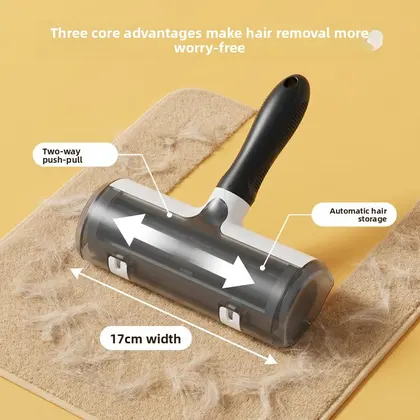 Pet Hair Remover Roller Reusable, Electrostatic Lint Brush for Dog Cat Hair on