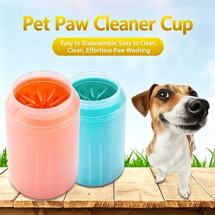 Pet Silicone Paw Cleaner Cup Portable Dog Cat Foot Washer Soft Silicone Cle