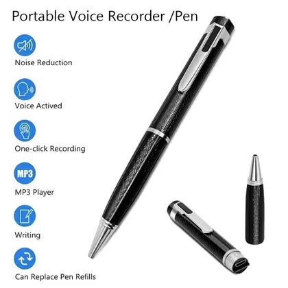 Portable Digital Voice Recorder Professional Writing Audio Recording Pen