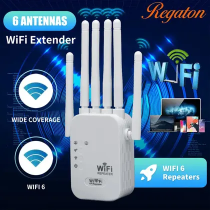 Regaton 1200Mbps 5GHz WiFi Repeater Extender Signal Booster Long Range Wire