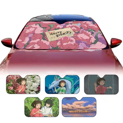 S-Spirited Away Fashion Cute Summer Car Sunshade Front Windshield Sunshade