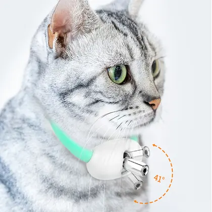 Smart Laser Tease Cat Collar Eléctrico USB Recargable Puntero Gatito Autom