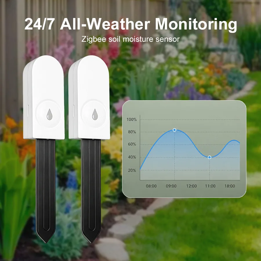 צג צמח Zigbee חכם עבודה עם Tuya APP לחות טמפ' לחות בקרקע · 1