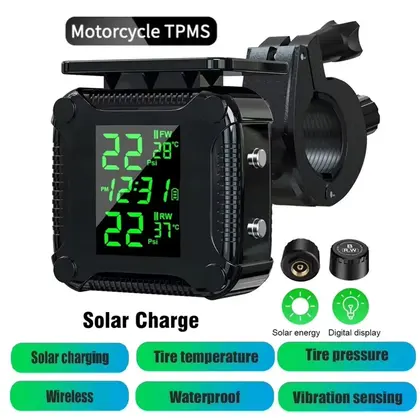 Monitor solar de presión de neumáticos
