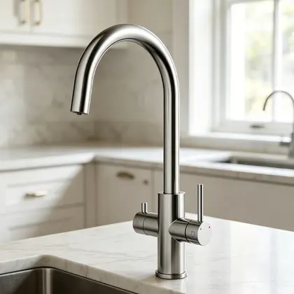 Sistema de filtro de grifo purificador de agua de 5 vías de agua de grifo de cocina de acero inoxidable
