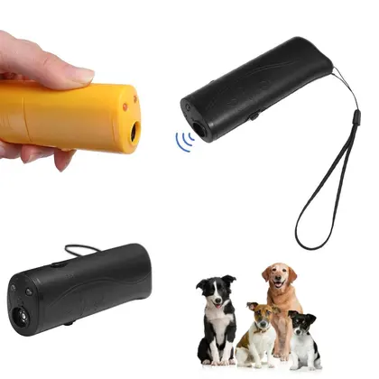 Fortalezca el equipo de entrenamiento para perros y mascotas Repelente de ultrasonido 3 en 1 Control