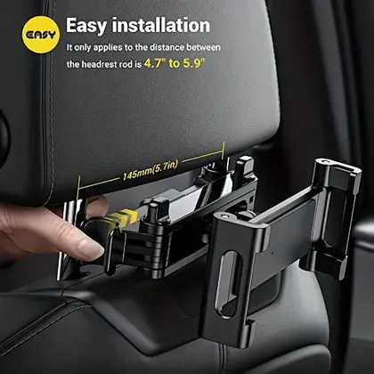 Telescopic Car Rear Pillow Phone Holder Tablet Rotating Holder Car Back Sea
