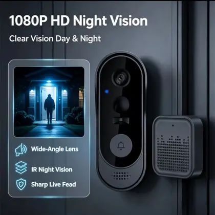 Timbre Inalámbrico con Cámara de Video Wi-Fi