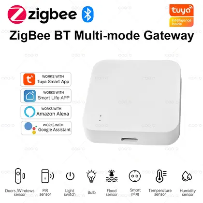 Tuya Zigbee Bluetooth Multi-mode Gateway Hub Smart Home Wireless Bridge Sma