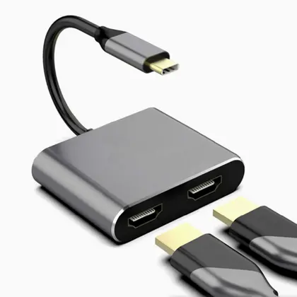 Type-C Hub Docking Station to HDMI*2 4K USB3.0 PD Fast Charging Dual Screen