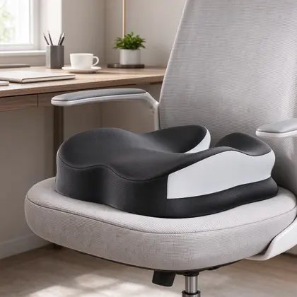 U Shaped Orthopedic Seat Cushion, Memory Foam Pressure Relief Pad with Brea