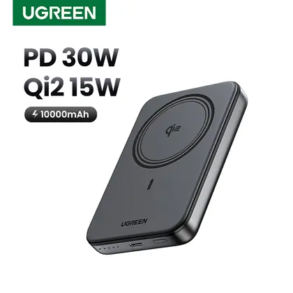 UGREEN Qi2 30W Magnetic Power Bank 10000mAh Portable PowerBank for Magsafe