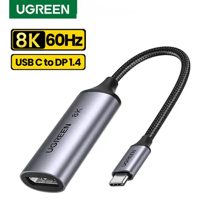 Adaptador UGREEN USB C a 8K Displayport 1.4 para iPhone 15 Macbook Pro iPad