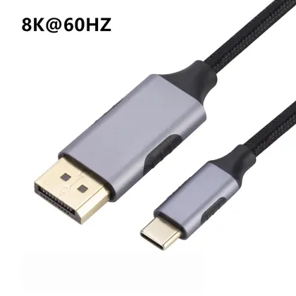 USB C al tipo C 3,1 del DP del cable 8K@60Hz del puerto de exhibición de 4K 144Hz al puerto de exhibición