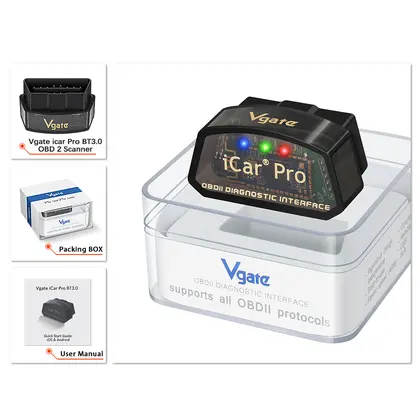 Vgate iCar Pro ELM327 V2.3 Bluetooth 3.0 Android OBD2 Diagnostic Tool ELM 3