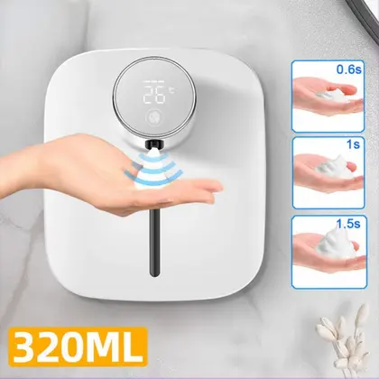 Wall-mounted Automatic Soap Dispenser Multifunctional Infrared Sensor LED Digita