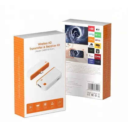 Inalámbrico 50M Tipo-C Puerto HDMI Audio Video Transmisor Receptor Extensor Ada