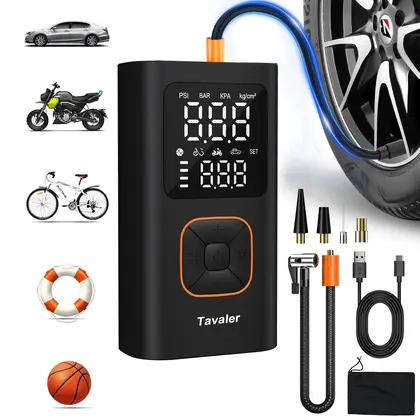 Wireless Car Tire Inflator 150PSI Portable Digital Display Electric Air Com