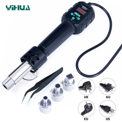Pistola de aire caliente YIHUA temperatura ajustable 8858-IV 700W soldadura de retrabajo