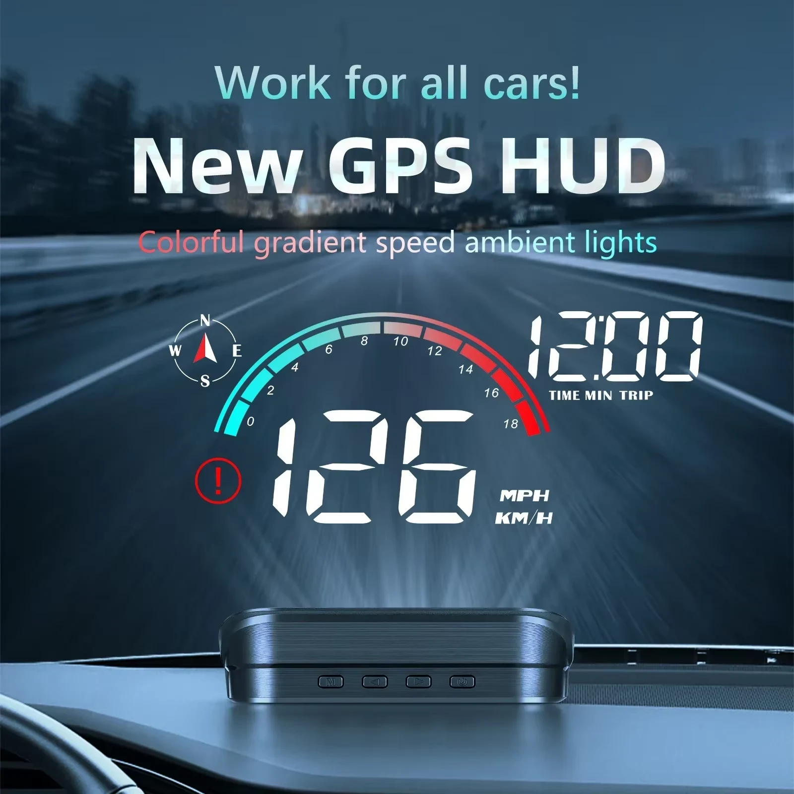 Исходное фото: GPS-проектор скорости HUD