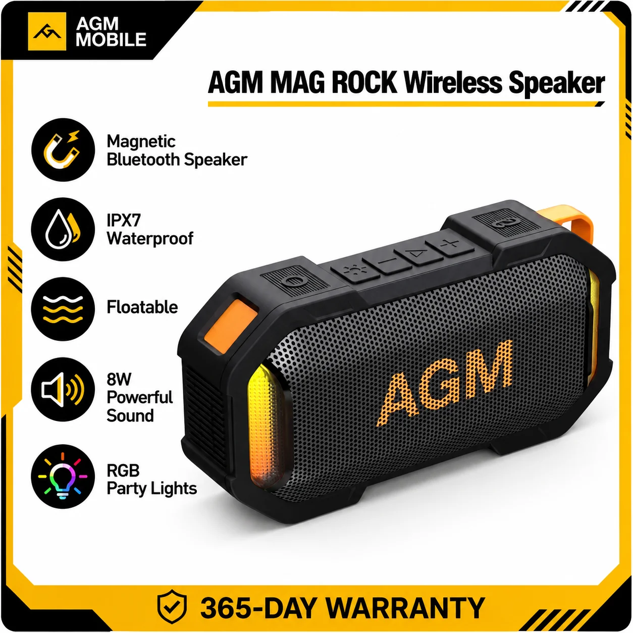 Фото из исходной карточки: Портативная колонка AGM MAG ROCK